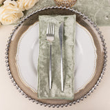 Create an Unforgettable Dining Experience with Sage Green Velvet Napkins